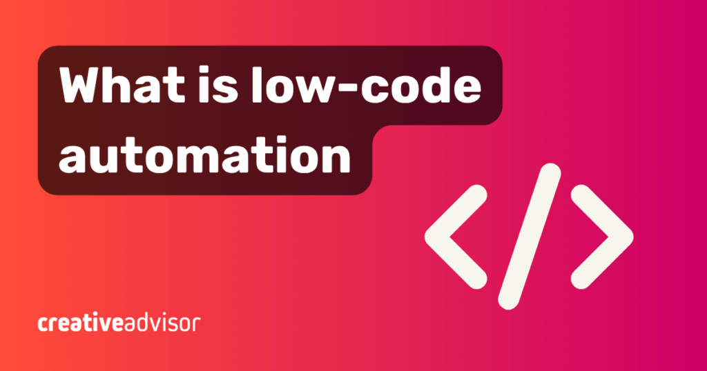 what is low-code automation